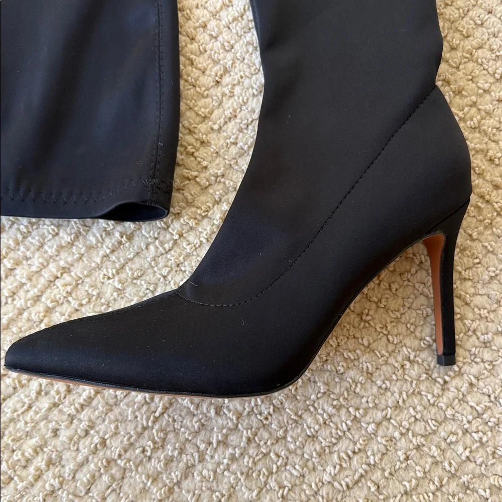 Black Over-the-Knee Stiletto Boots - Women size 42/11